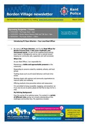 Kent Police Borden News Letter - March 2026